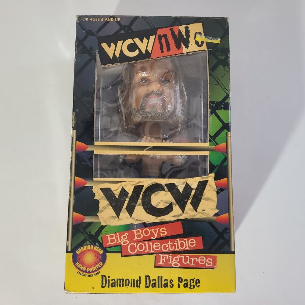 Vtg 90s WCW NWO DDP Bobblehead Hand Painted Big Boys Collectible NIB